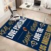 Los Angeles Rams logo Print Area Rug - Soft, Washable Non-Slip Indoor Mat for Office Chairs, Living Room, Home Office Decorative Rug
