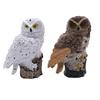 Durable Colorful Owl Solar Garden Light Realistic Waterproof Landscape Lawn Lamp Iron Cordless Solar Stake Light Patio Walkway