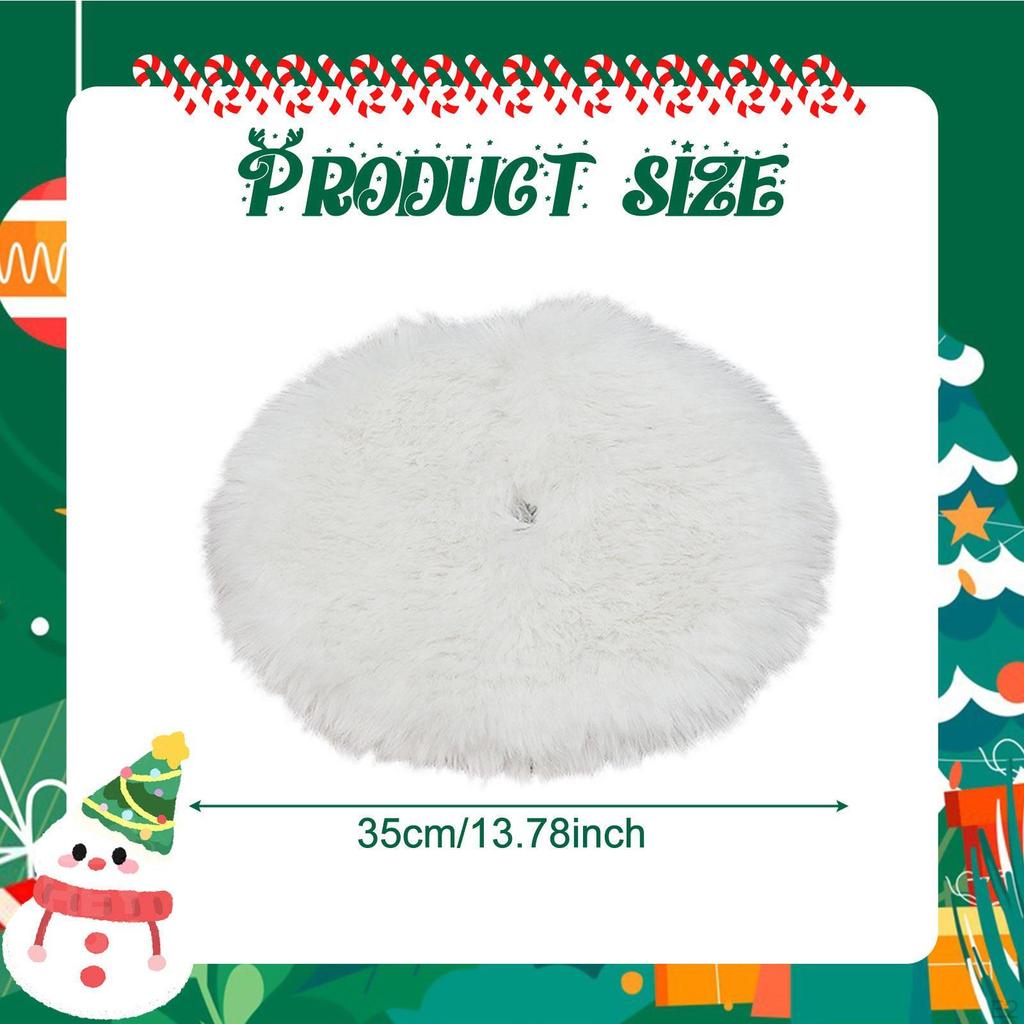 Christmas Tree Skirt Decoration Rustic Round Farmhouse Supplies Reusable Decor Xmas
