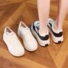 Leather little white shoes women's spring new flat-bottomed Korean version of versatile casual shoes popular thick-soled heightening women's shoes