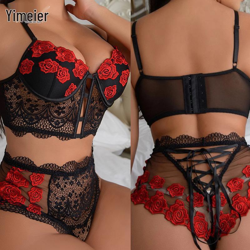 2024 Premium Embroidered Tieup Lacetrim Flirty Womens Set