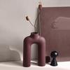 Creative Geometric Pipeline Ceramic Vase Hollowed-out Letters Flower Vase Flower Arrangement Accessories Flowerpot Home Decor