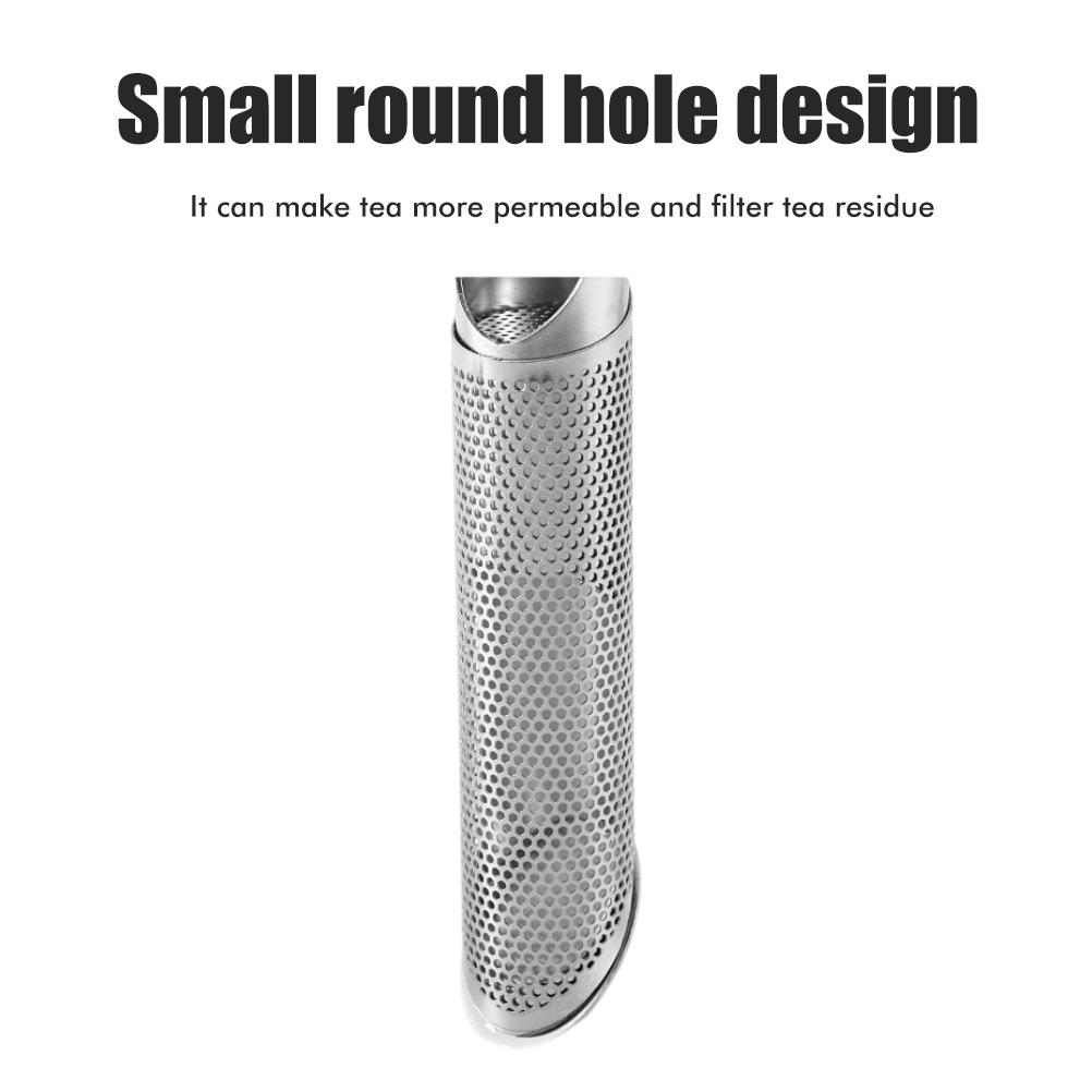 Stainless Steel Tea Strainer Tea Diffuser Hot Tea Strainer Hanging Handle Type Filter Stick for Loose Tea Leaves