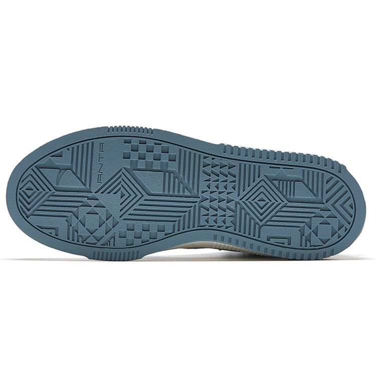 Anta Milk Cap 2 Non-Slip Shock Absorbing Lightweight High-Top Sneakers Men Sneakers White Blue 912338008-2