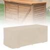 Waterproof Sturdy Covers Outdoor Deck Box Protective Cover Storage Benches Cover(Coffee)