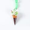 Fruit Flavored Realistic Dessert Pendan Cute Food Shaped Keyring Ice Cream Keychain  Women