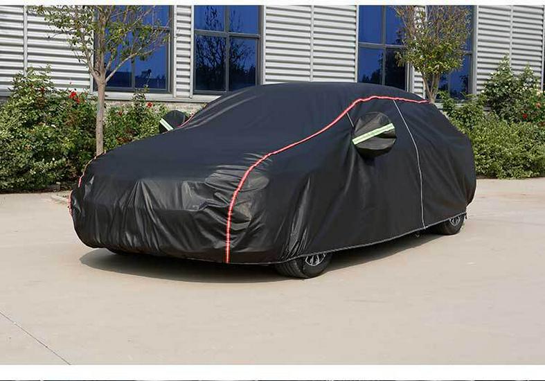 In-Stock Thickened Oxford Cloth Car Cover: Full Protection Against Sun, Rain, Snow, and Dust