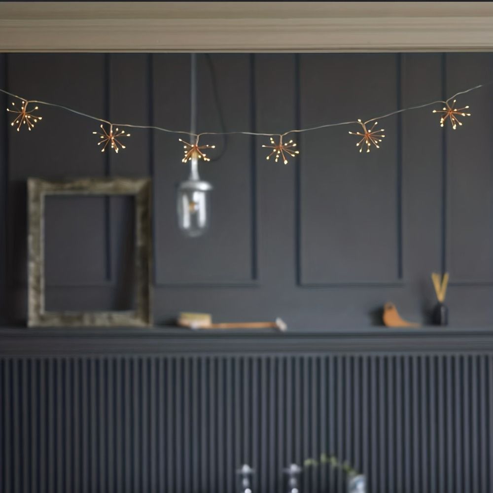 8 Lighting Modes LED Starburst Chain String Lights USB/Solar Fairy Light  Christmas