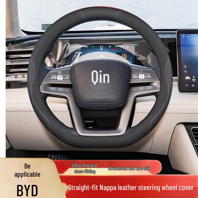 Steering Wheel Cover for BYD: Compatible with Qin L, Song PLUS, Han L, Tang L, Song Pro, Xia Yuan UP, Destroyer 05, and e7 models.