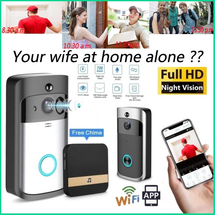 Buy 1080P HD WiFi Smart Wireless Visual Intercom Video DoorBell ...