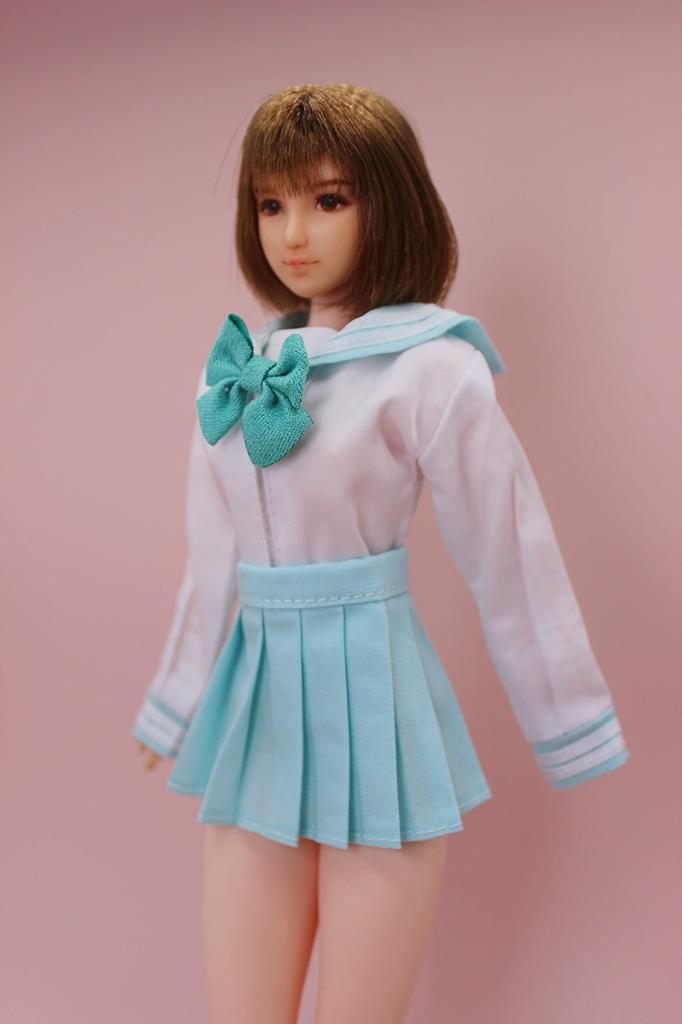 Figure Female Junior and Senior High School Student Cute Pure Summer Sailor Uniform Set Fits TBLeague and Other Base Bodies and Head Not [TOYBARJAPAN]