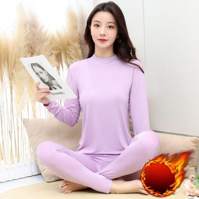 Modal Thermal Underwear, Long Johns, Women's Set, Shaping T-shirt, Large Size Base Layer, Cotton Sweater, Body Shaping, Winter Thermal Underwear