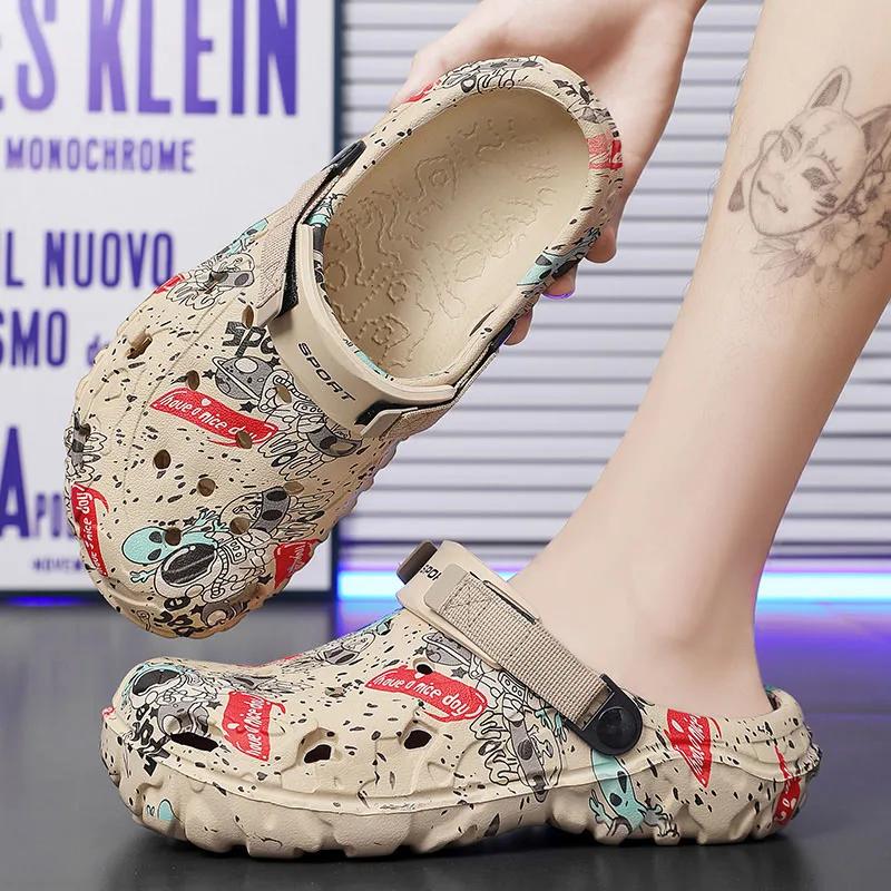 Men's Summer Clogs Sandals Eva Slippers Men Fashion Flat Sandals Men Women Leisure Slides Men Casual Shoes