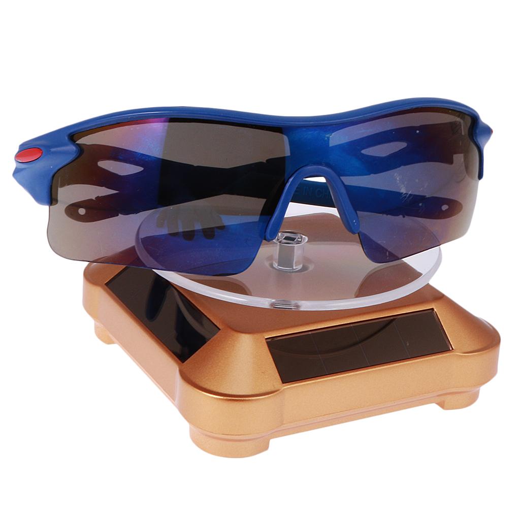 ° Solar LED Turntable Presentation Plate Jewelry Display Stand