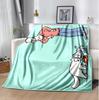 Simon'S Cat Flannel Blanket Soft Warm All-Season Throw, Design for Camping, Car Travel, Hiking Sofa, Bed, Office Perfect Gift for Parties