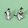Creative Personality Snowman Brooch Frozen Snowman Metal Badge Alloy Pin