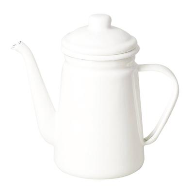 Pearl Metal Coffee Drip Blanc Pot, 1.1L, Enamel, Kitchen, White, HB-3681