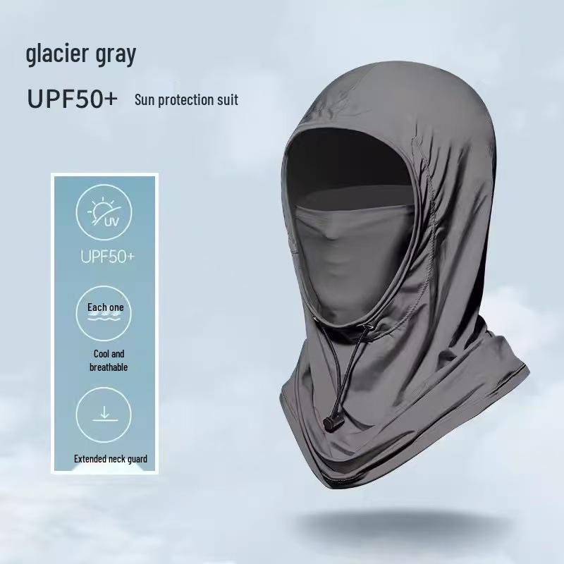 Adjustable Ice Silk Sun Hat & Neck Gaiter - Breathable Full Face Cover & Shield for Driving & Cycling
