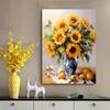 Frame Diy Painting By Numbers Sunflower Acrylic Paint By Numbers For Adults Picture Wall Art Canvas 40x50cm