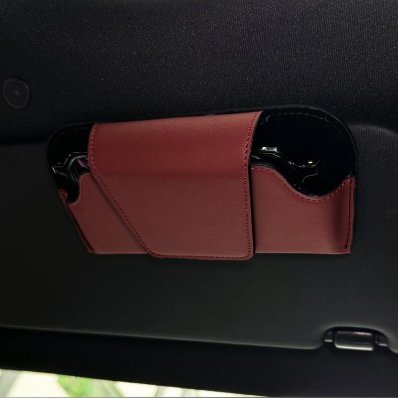 Sun Visors Sunglasses Storage Case Sun Visors Glasses Holder for Car Organizer Box Eyeglasses Protective Storage Case