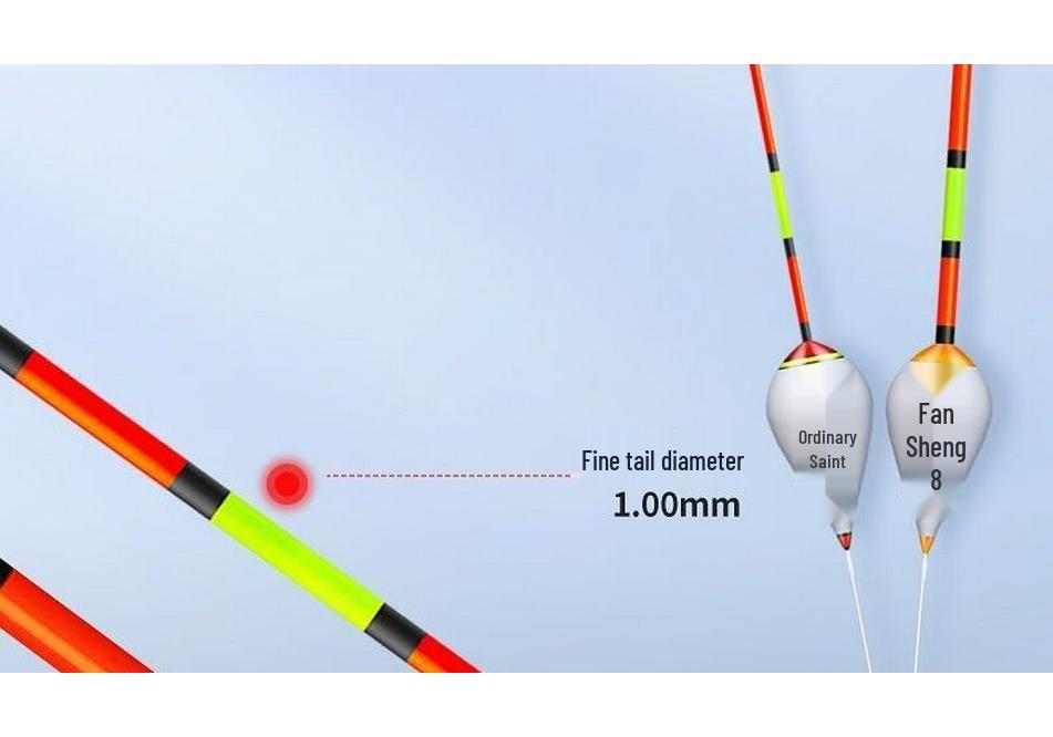 High Sensitivity Carp Fishing Float: Eye-Catching, Thickened, Short-Tail Design for Shallow Waters