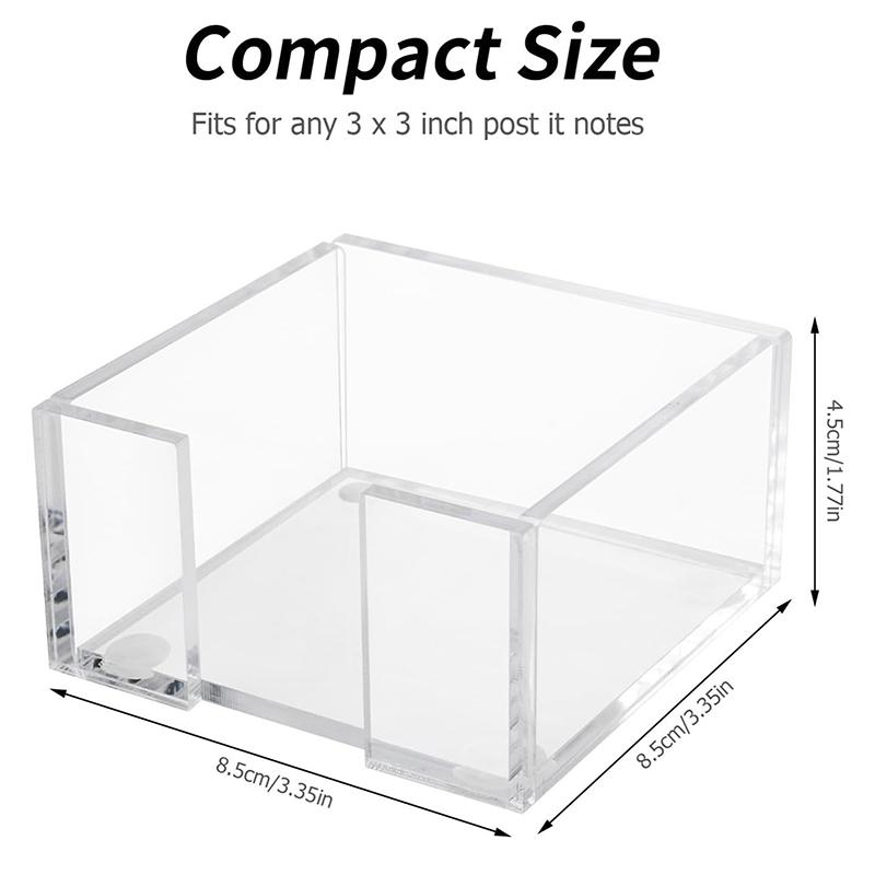 Acrylic Sticky Note Holder Clear Acrylic Notepad Holder Memo Note Dispenser Notepad Holder For Home Office Desk Organizer
