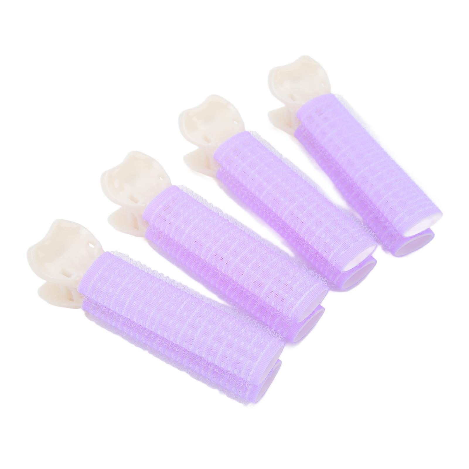 

4 шт. Женские заколки для корней волос, пушистые, для придания объема, для укладки волос, роликовые заколки для ежедневного использования, фиолетовые