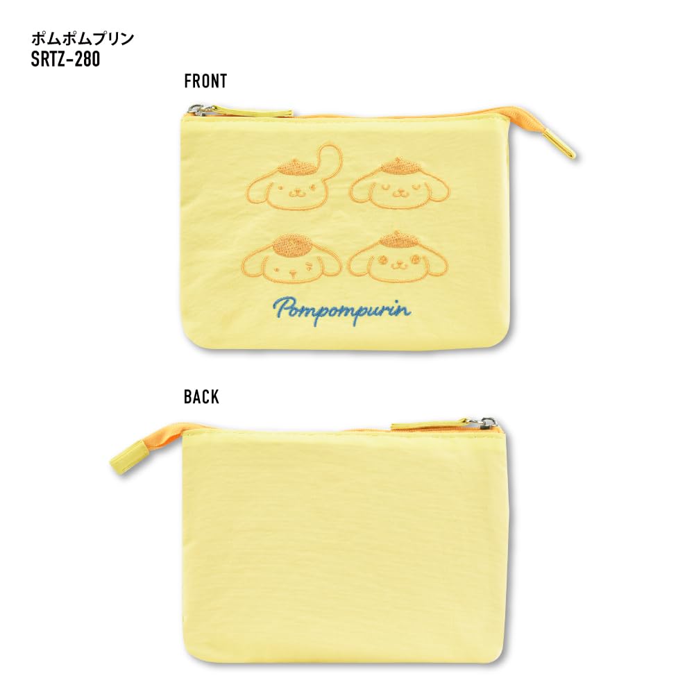 Pompompurin Makeup Pouch, 3 Pockets, 2 Rooms, Face, SRTZ-280