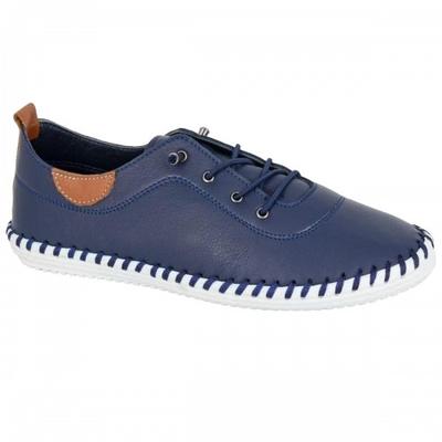 Womens/Ladies Leather Trainers