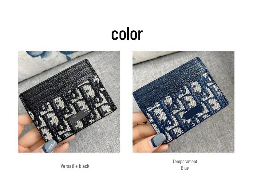 Ultratenký držák na ID a kreditní karty s více přihrádkami - Evropský a americký design