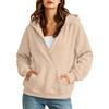 Women's V-Neck Pocket Pullover Hoodie