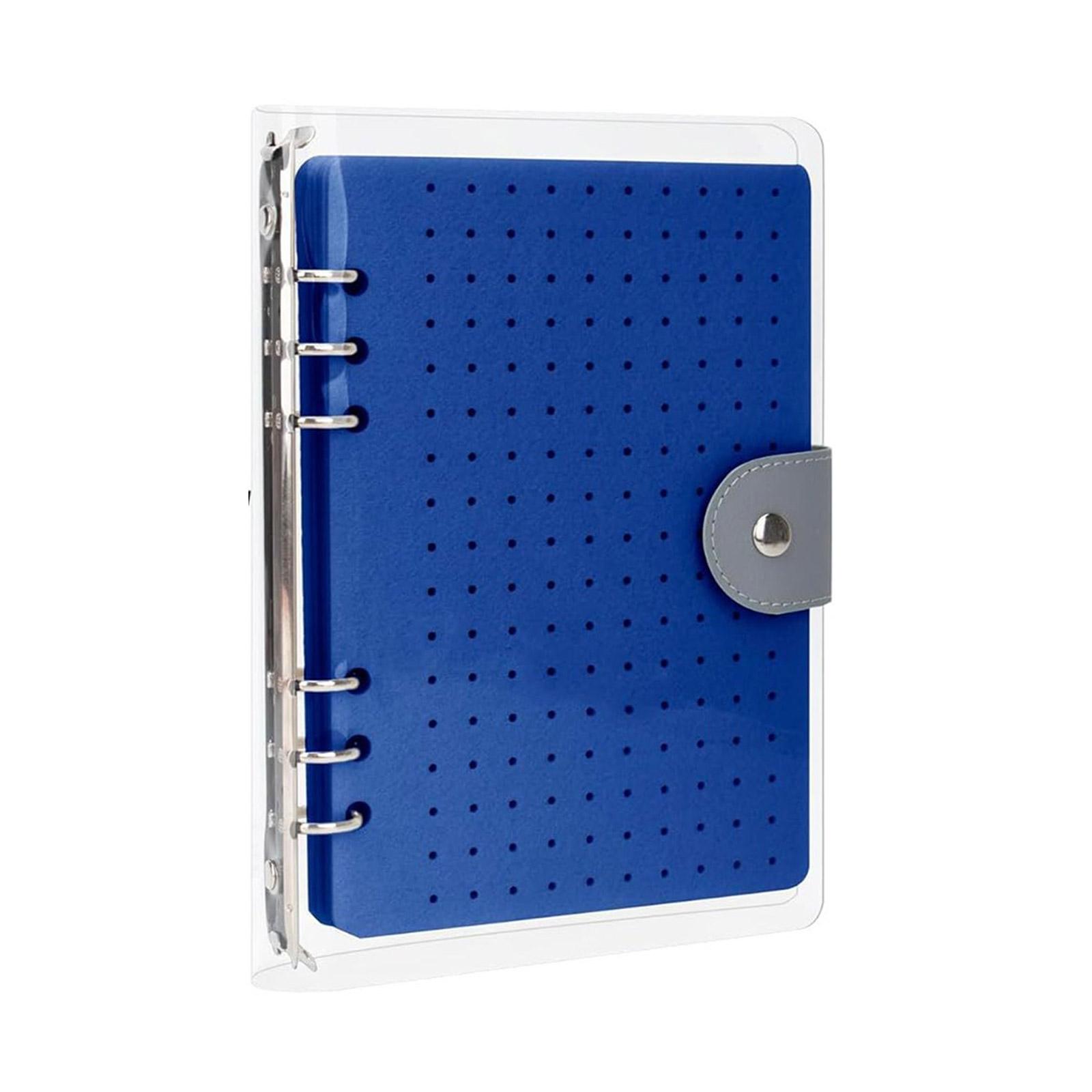 

Практичные прочные фетровые книги для хранения булавок с 6 страницами, переносной альбом для хранения эмалевых булавок и сережек синий