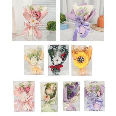 Künstlicher Blumenstrauß Echt Aussehend Künstlich Rustikal Vintage Brautjungfer Halteblume für Valentinstag
