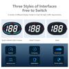 H2 GPS Speedometer Digital Speedometer GPS HUD Universal All Cars Head Up Display Vehicle Speed Compass MPH KMH Speed Gauge Plug And Play