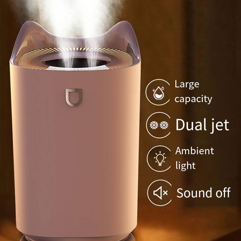 

Penetration 3L Dual Nozzle Humidifier USB Large Capacity Home Office Light Sound Aromatherapy Machine CHINA&USB