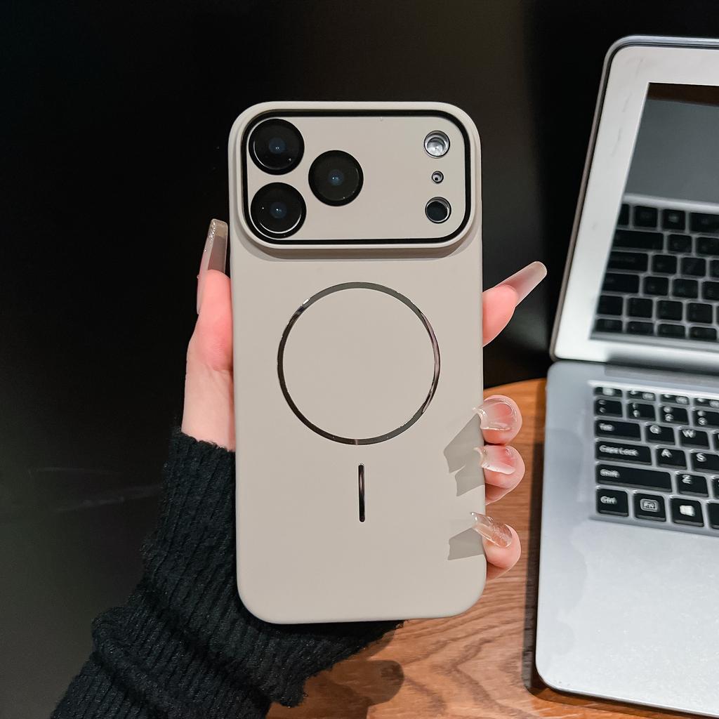 Suitable for IPhone17 Promax Dopamine Phone Case  Thin Ring Magnetic Apple 17 All Inclusive Lens PC Protective Case