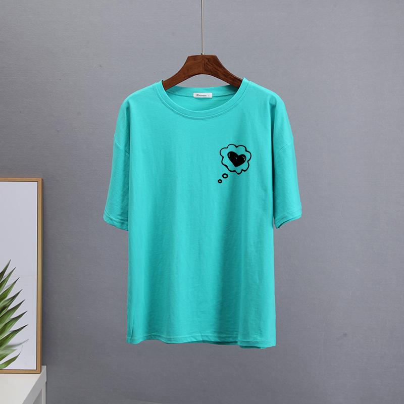 Hirsionsan Graffiti Grafik T-Shirt Damen Sommer Einfache Druck T-Shirts Baumwolle Elegant Damenkleidung Locker Lässige Pullover Tops