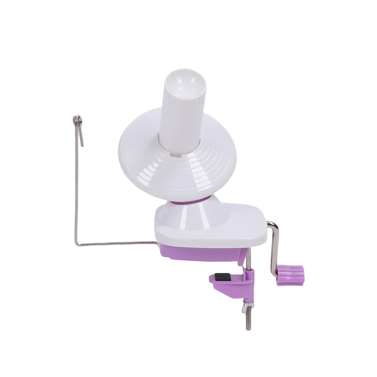 

Моталка для пряжи с ручным приводом, компактная, из АБС-пластика, портативная, для вязания крючком, рукоделия, фиолетовая, набор 2 шт. фиолетовый