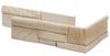 Dekorativ gipsväggplatta 20-34x9,3cm 0,51m2 Beige stenimitation