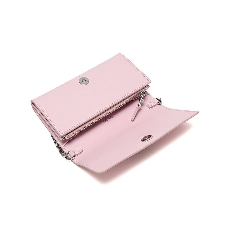 Kenzo Eye Logo Pattern Leather Chain Shoulder Bag Women bags Light-Pink F96-2PM618-L22-33