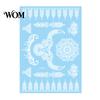 Eco-friendly Tattoo Sticker White Lace for Women, Temporary Face Body Skin-friendly Arm, Waterproof Fake Decal Wedding Party Festival Safe Tattoos