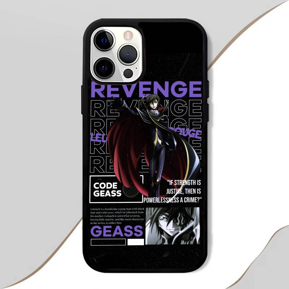 Anime C-Code Geass Phone Case Mobile Suitable For Apple 17 Air 16 PRO MAX 15 14 13 12 11 Patch Black Hard Shell