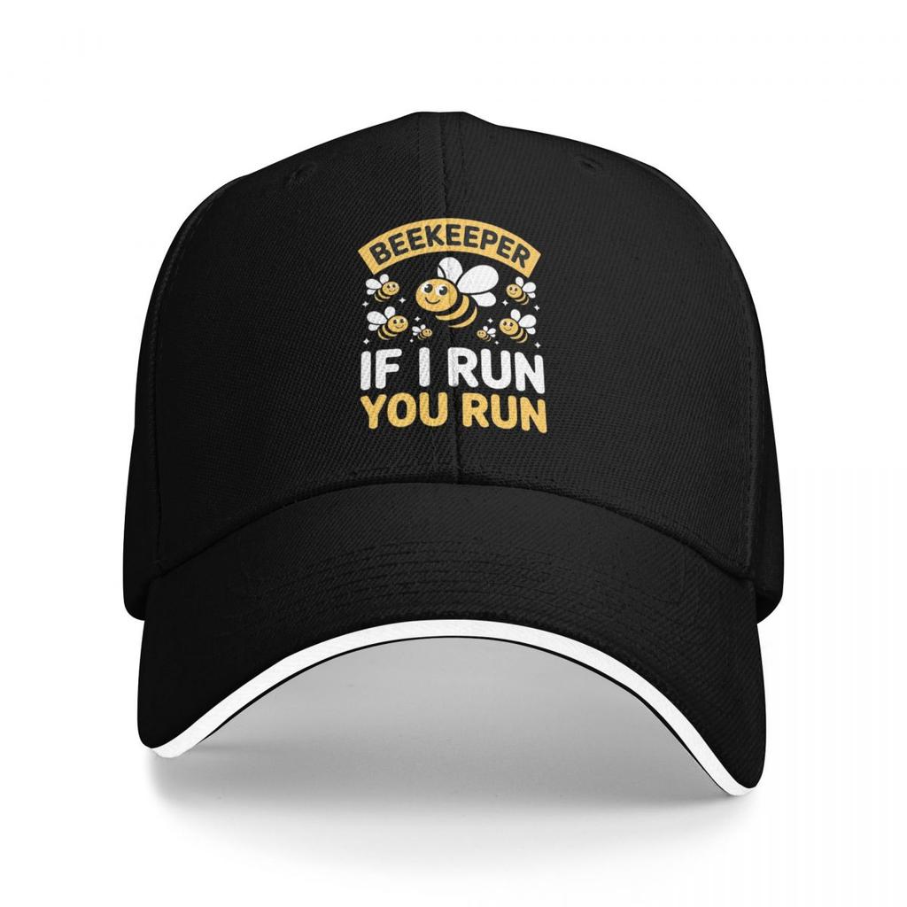 Unisex Baseball Hats Beekeeper If I Run You Run Beekeeping Outdoor Streetwear Sports Baseball Caps Hip Hop Cap Casquette Hats