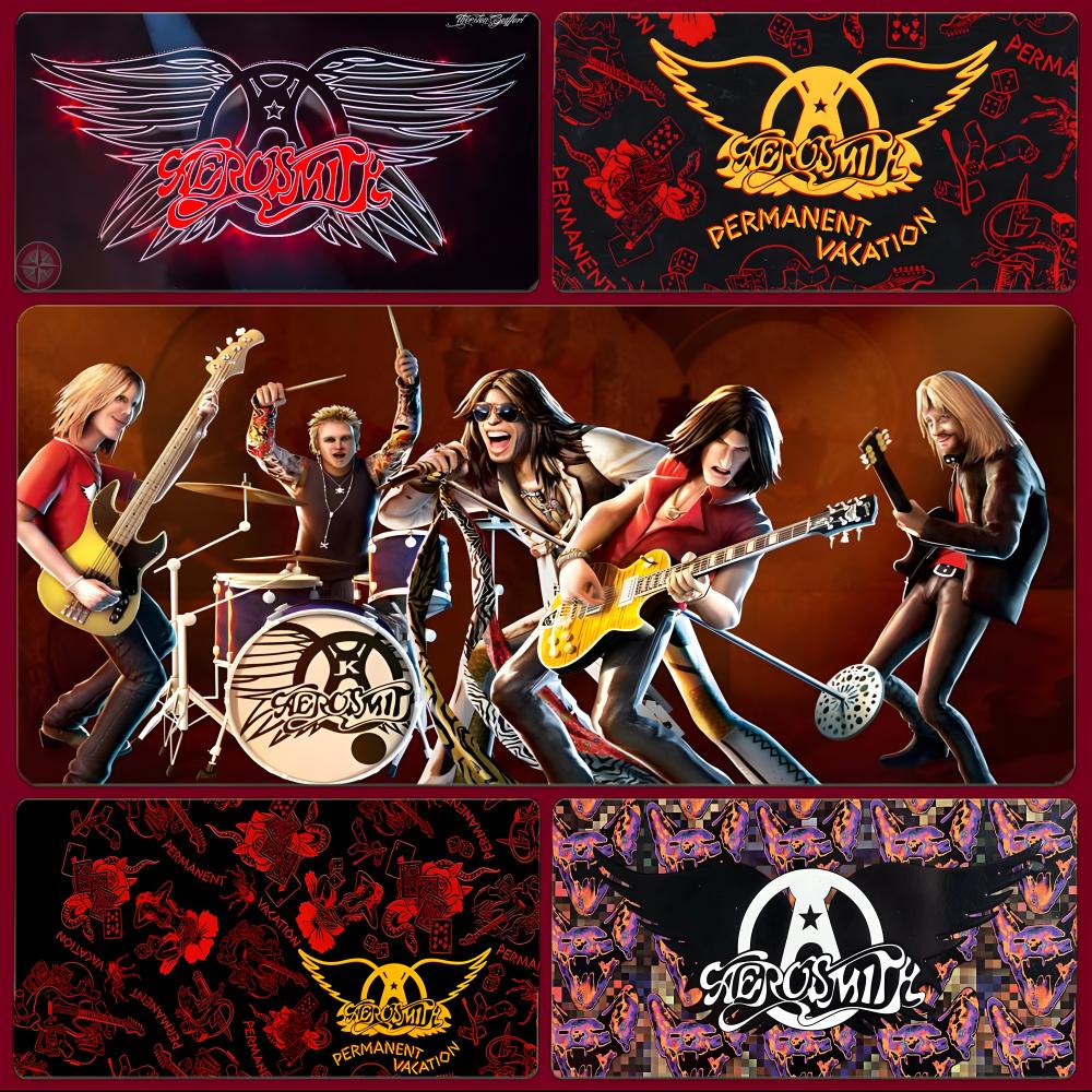 Classic Rock Band AAerosmith Mouse Pad Large Gaming Mousepad With Stitched Edges Thickened Desk Mat Pc