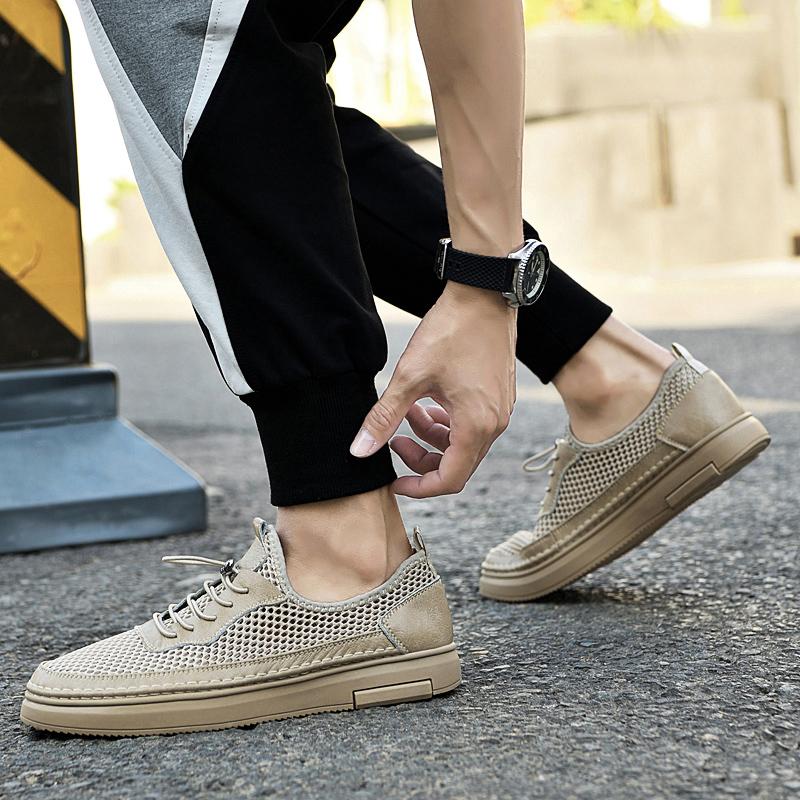 Fashion New Men Soft Sport Shoes Breathable Fashion Mesh Running Shoes Comfortable Man High Quality Outdoor Lightweight Board shoes