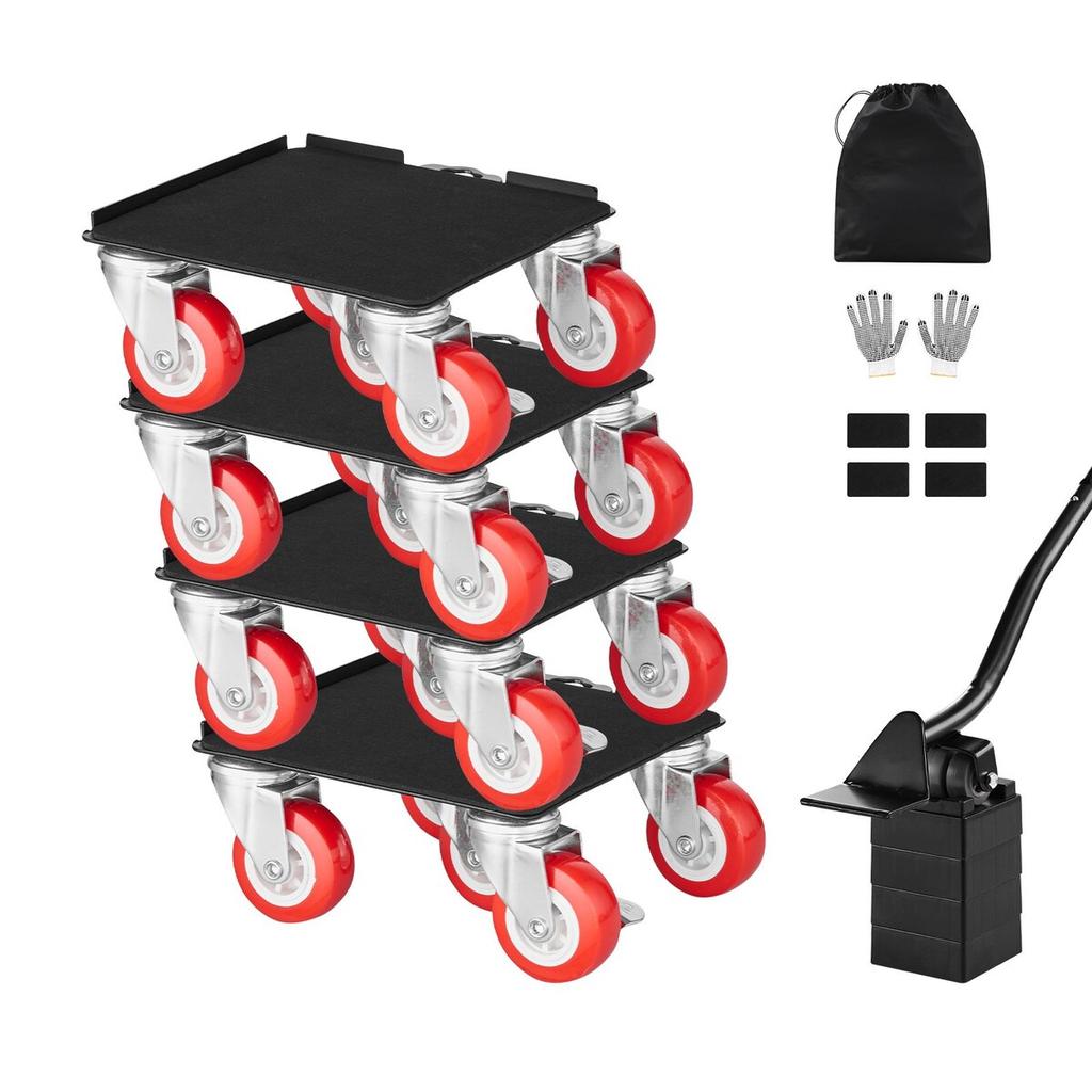 Furniture Dolly Heavy Duty Furniture Mover with 5 Wheels 3474 lbs Capacity