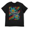 Camiseta Asheville Strong archivo azul oversizeds camisetas divertidas de meme camisas hombre gráfico
