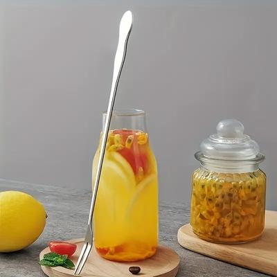 1Pcs Creative Stainless Steel Flatware Fruit Fork Dinnerware Appetizer Snack Dessert Fork Kitchen Tableware