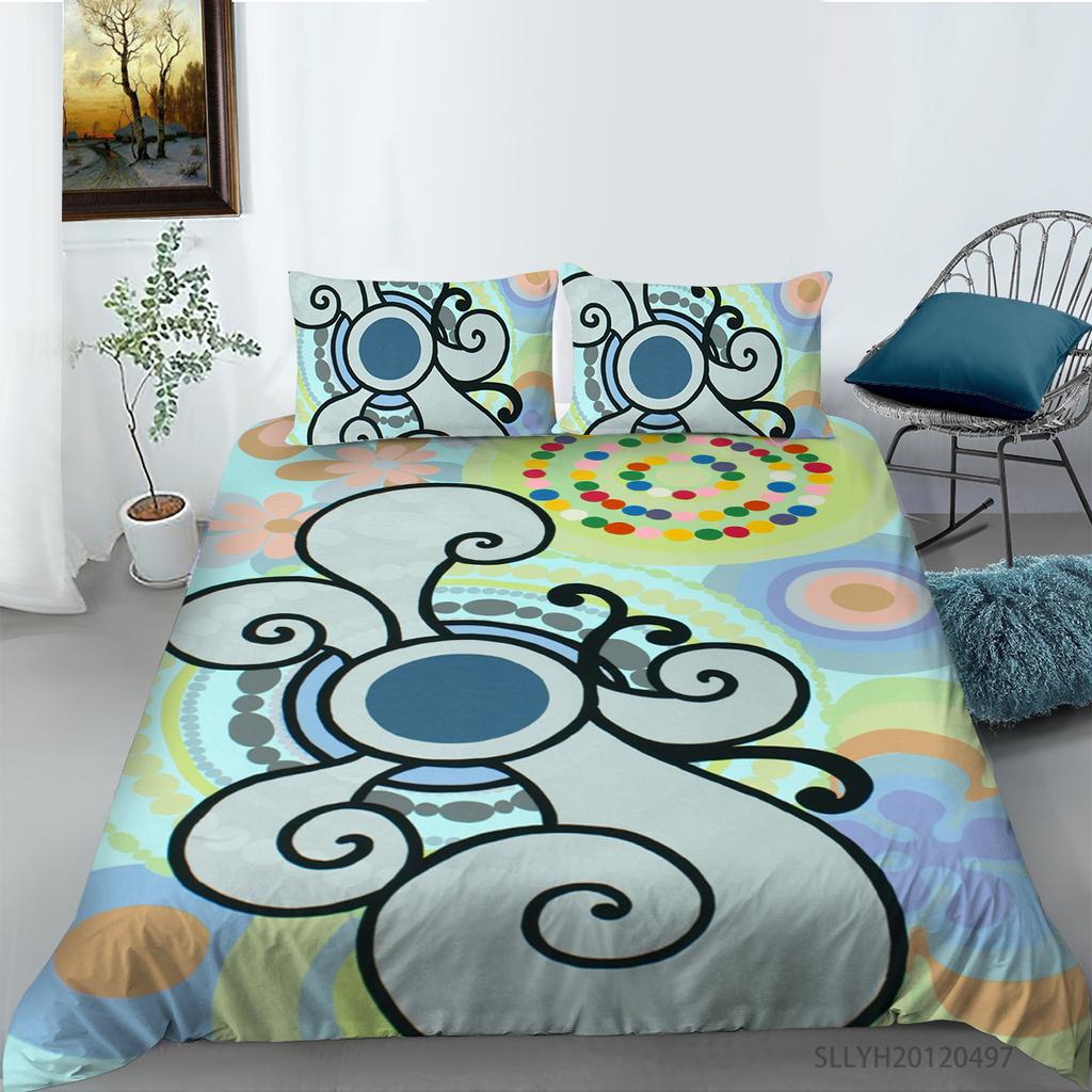 Portrait Oil Painting Series Quilt Cover Pillowcase Two Or Three-Piece Set Digital Printing Polyester