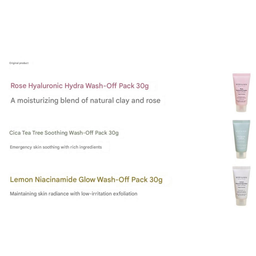 [Mary&May] Wash Off Mask Mini Gift Set